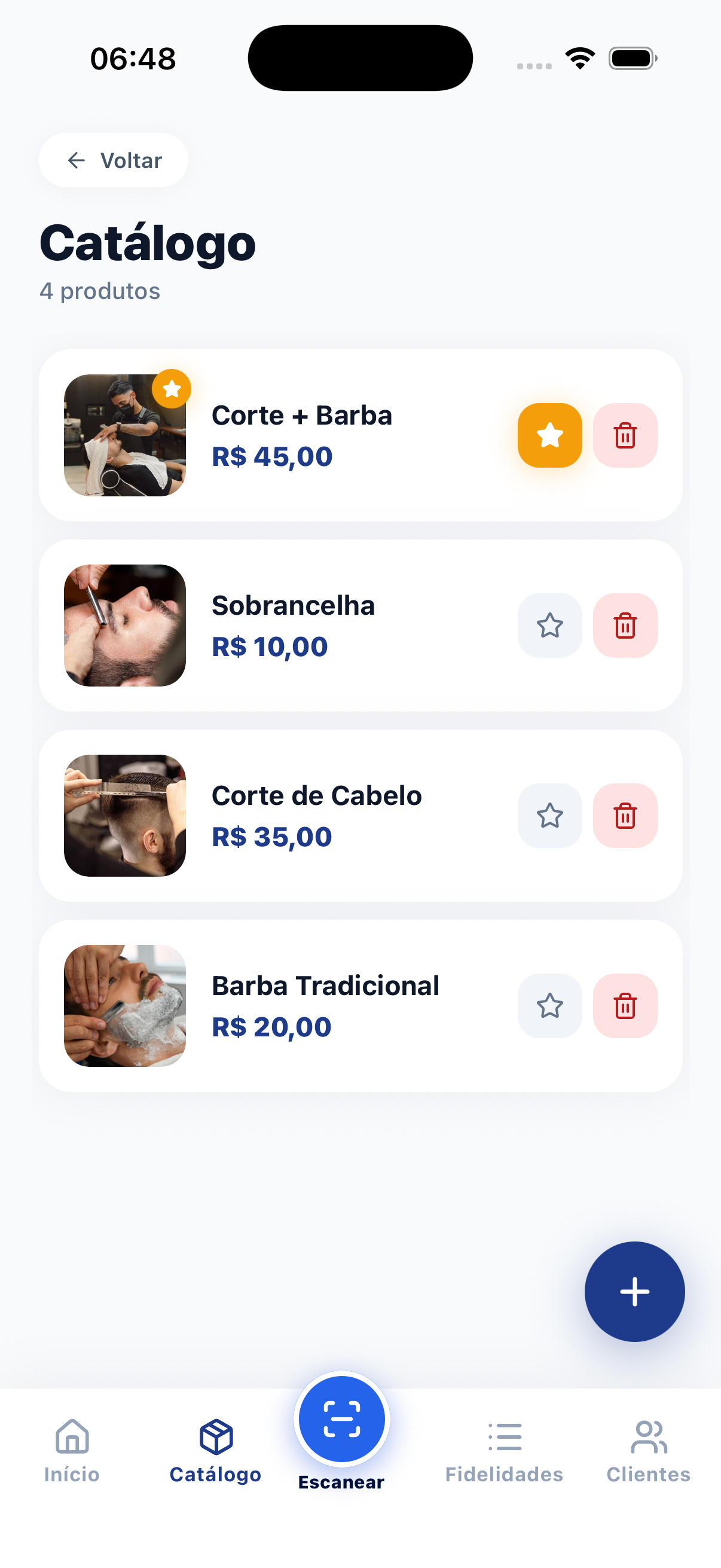 Catálogo de produtos